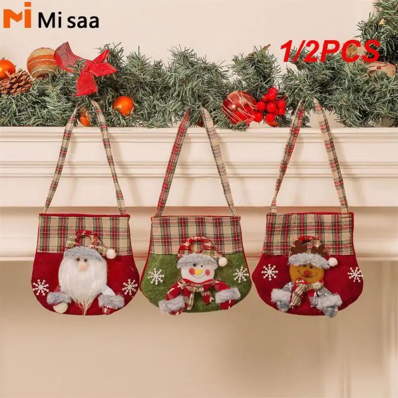 1/2PCS Pendant Easy To Carry Festive Atmosphere Multifunction Popular Christmas Best Seller Christmas Party Favor Bags