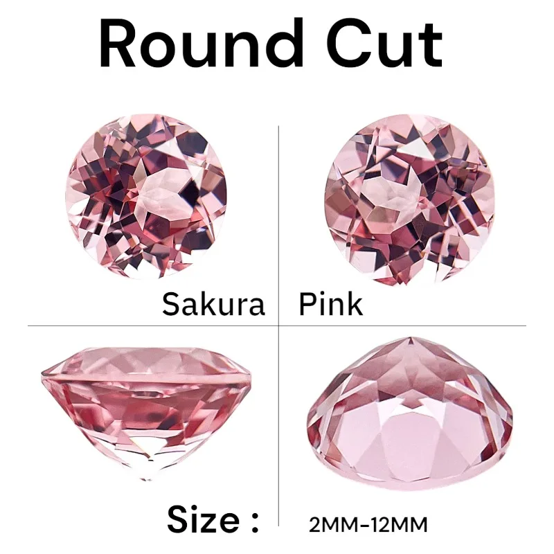 

M-Lab Grown Colorful Sapphires Round Cut Multicolor AAA+Clarity Gems For Jewelry Setting&Custom Design Selectable AGLCertificate