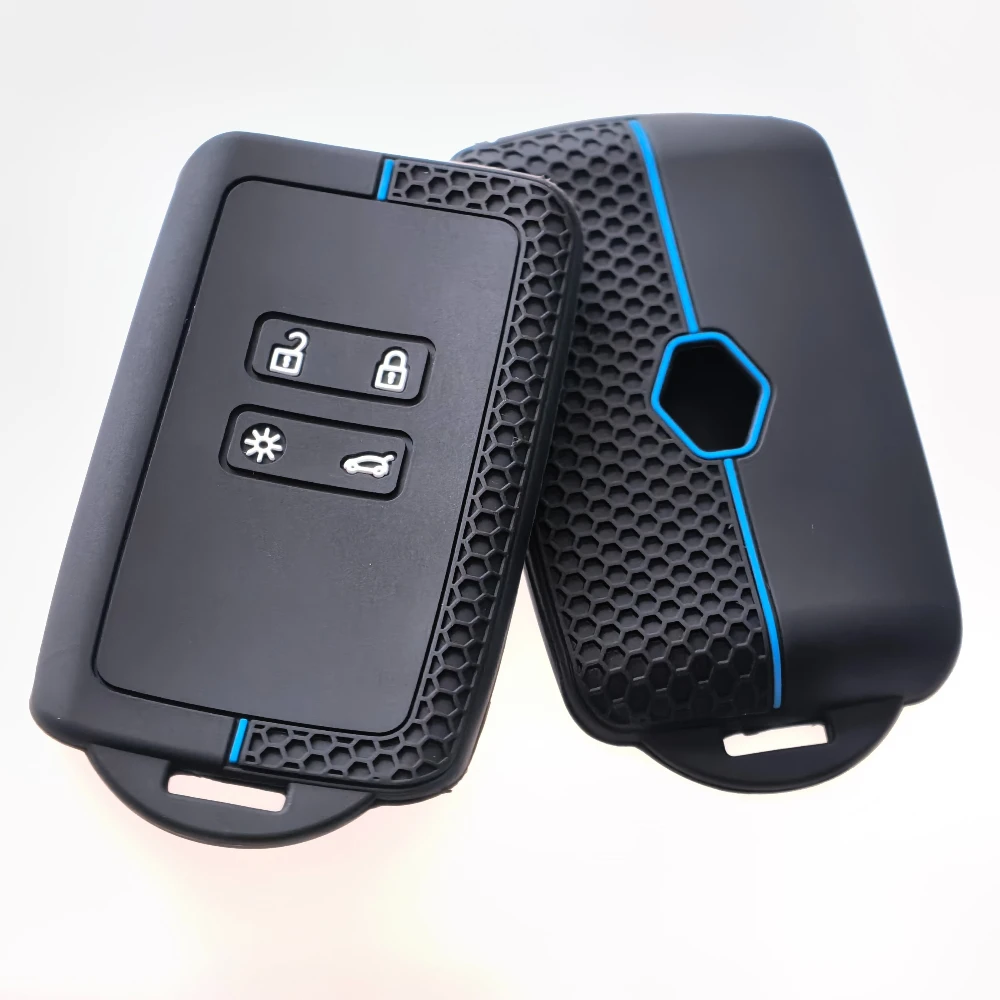 4 أزرار سيليكون غطاء مفتاح السيارة ل داسيا لوجان 3 لرينو كابتور زوي اسبيس 5 كليو ميجان 4 أركان مفتاح حامل قذيفة
