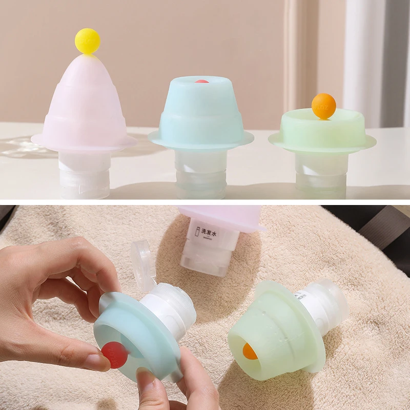 3Pcs/Set Refillable Bottle 60ml 90ml Soft Lotion Container Squeeze Tube Empty Bottle Portable Travel Shampoo Bottle
