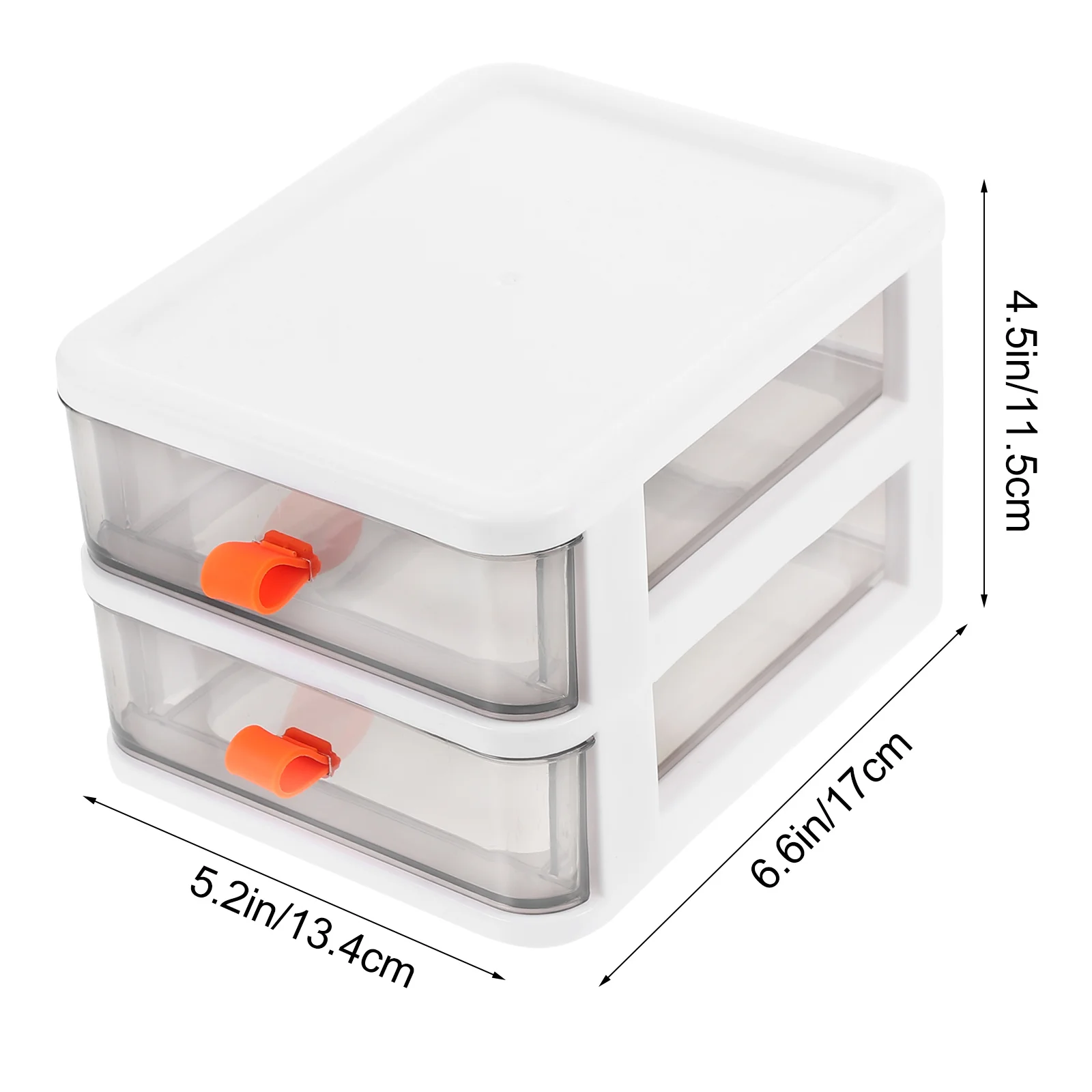 1 pc Desktop Organizer Box Multi-Storey Storage Drawers Transparent For Office Study Room Small Desk Organizer Stationary