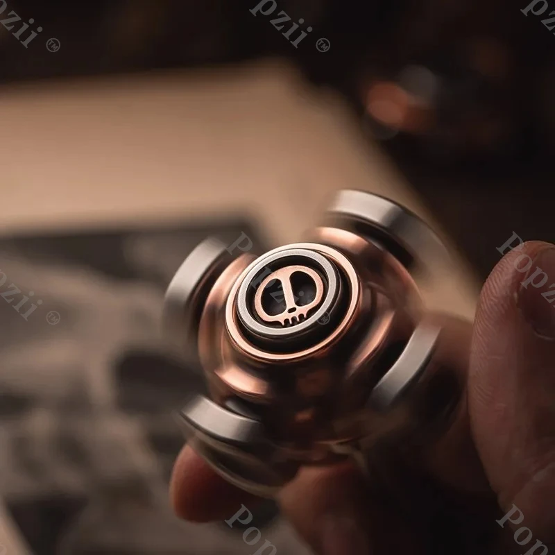 LAUTIE X Bone Fidget Spinner Fingertip Gyro 2099 Series Cool Gadget Anxiety Toy Office Stress Relief Gadget Metal Fidgeting toys