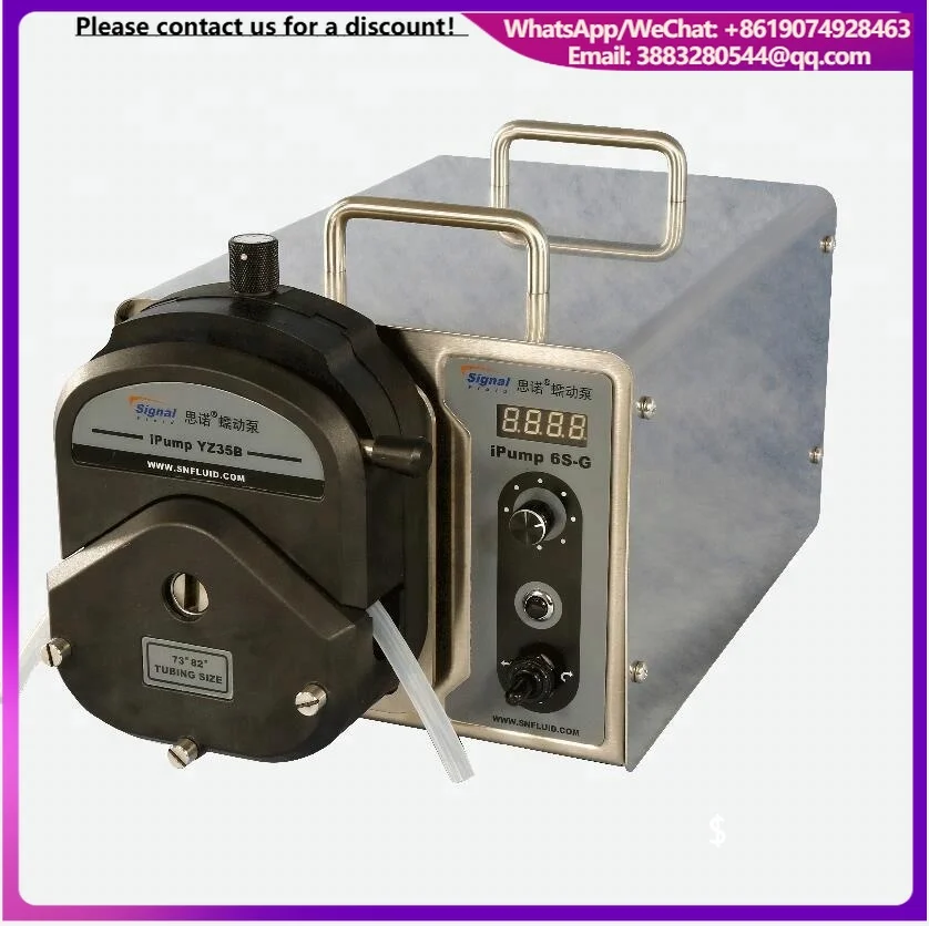 SIGNAL IPump 6S-G OEM Large Flow Rate Low Pressure Stepper Motor Smart Peristaltic Liquid Dispensing Pump RoHS