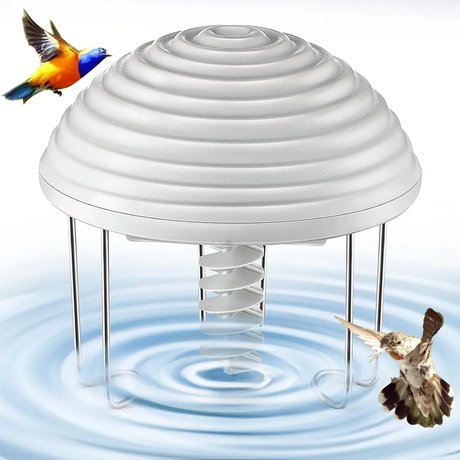 

Water Agitator for Bird Bath, Battery Birdbath Water Circulator, Waterproof and Quiet, Energy Saving Bird Bathtub Mixer