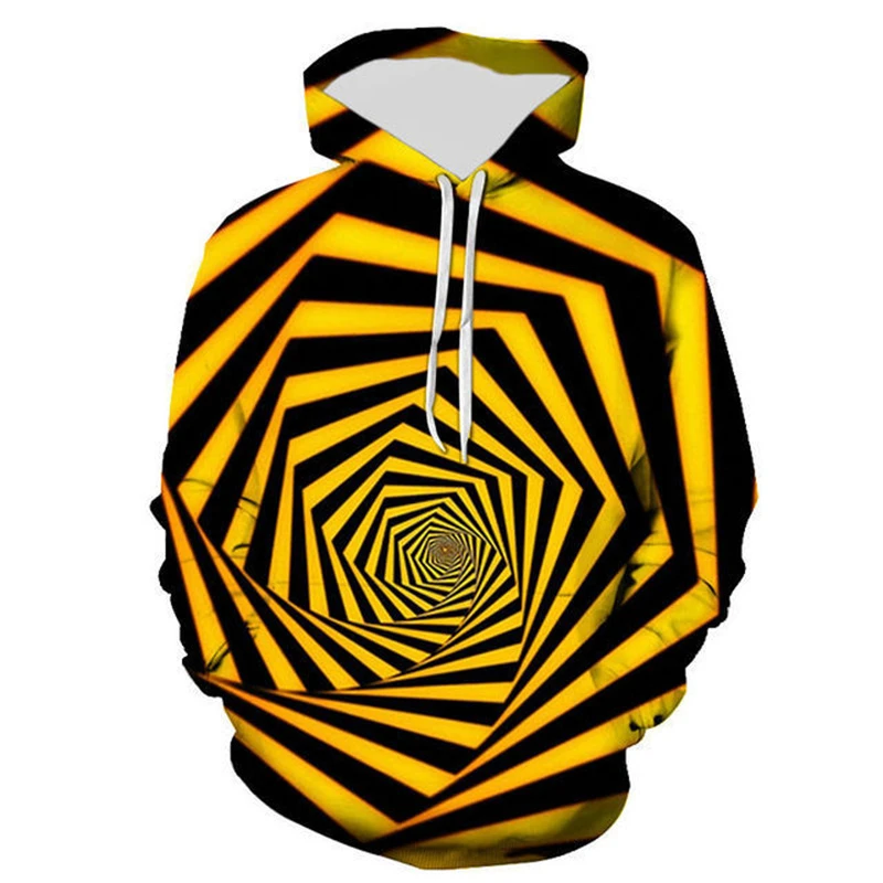 New Colorful Flame Hoodie 3D Fluorescent Sweatshirt Men's And Women's AutumnWinter Graphic Optical Illusion Hoodies Pullovers