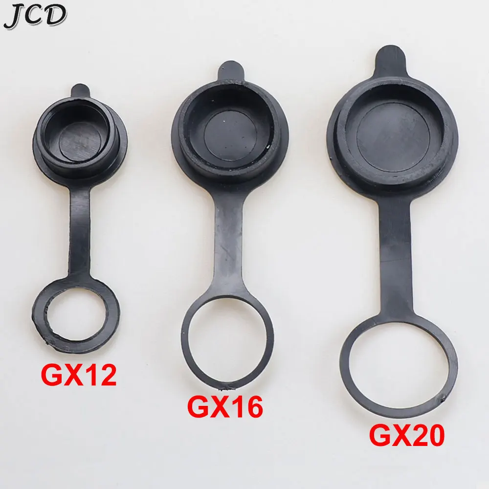 JCD 5/10/20PCS GX12 GX16 GX20  Aviation Circular Plug Dust Cap Welding Cable Connectors Waterproof Rubber Protective Cover