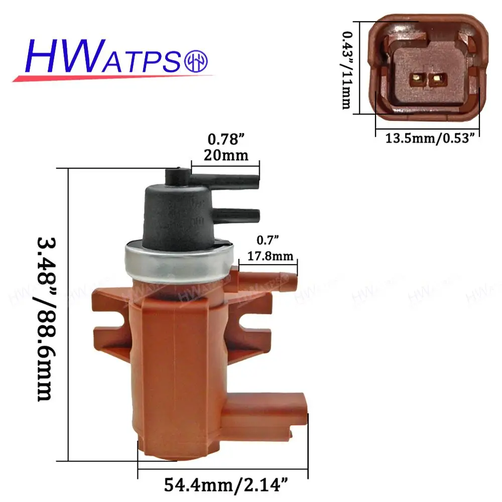 Turbocharge Boost Pressure Converter Solenoid Valve 1618C9 For Peugeot Partner Van 206 207 307 308 407 1.6 / 9665886280 70096803