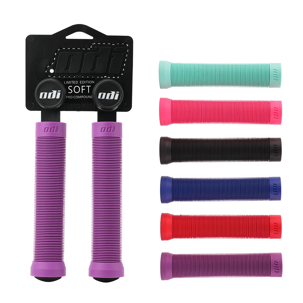 ODI 160MM Extended Grip Soft Silicone Bike Grips MTB Handlebar Cuff Shockproof MTB Handle Cover for XC AM DH FR BMX Cycling Part