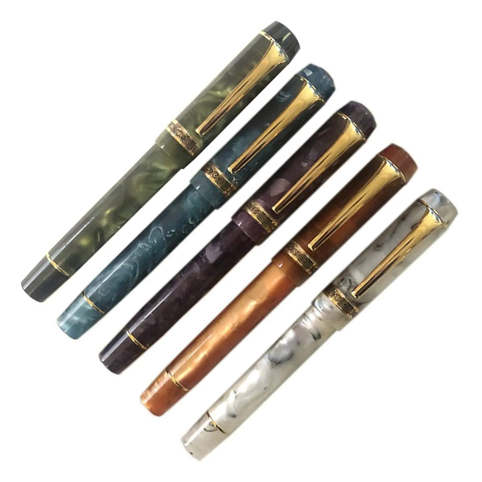 Kaigelu 316 Fountain Pen F Nib  Marble amber Pattern Writing Ink Pens beautiful Gift pens for students Business Office supplies