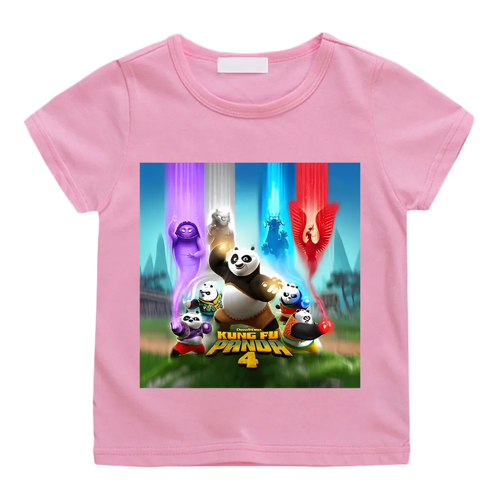 

New Fashion Hot Movie Panda T Shirt Animals Cartoon Print T-Shirt Boys Girls Unisex Kids Clothes Short Sleeve Tees Tops Casual