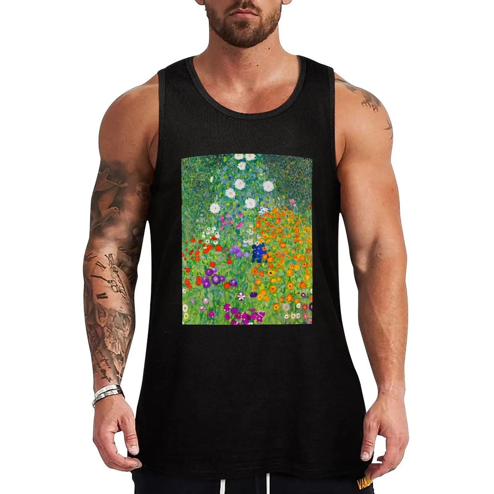 

Flower garden - Gustav Klimt Tank Top gym wear men Gym wear Gym t-shirt man