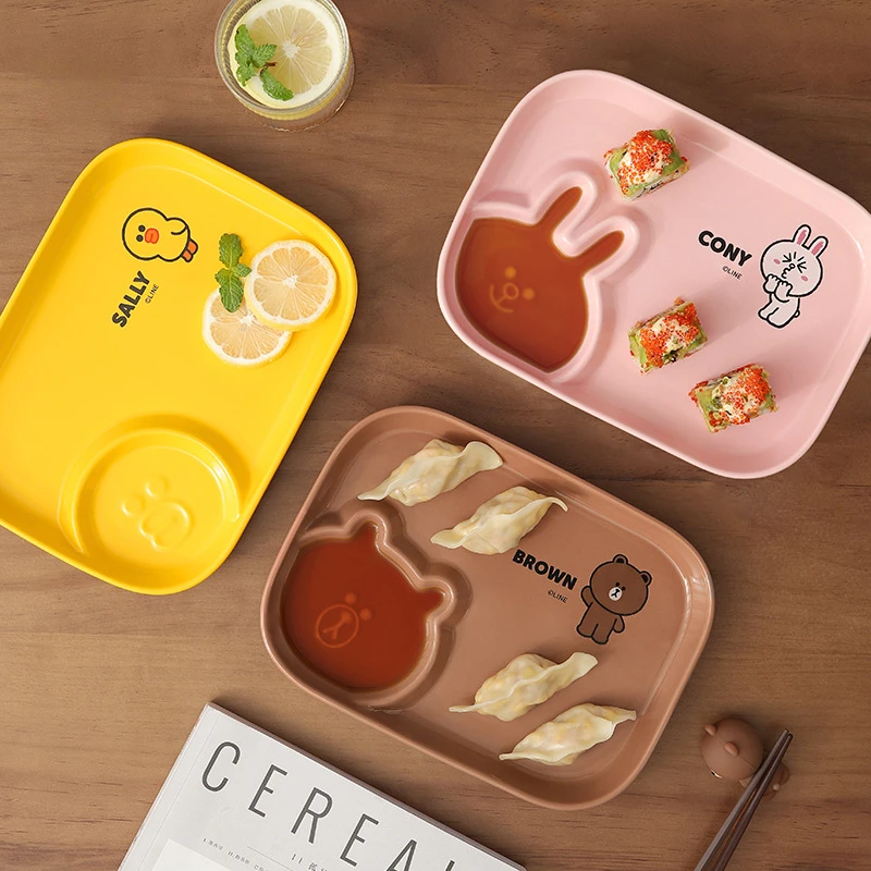 Cartoon Tableware with Vinegar Dish Dumpling Dish