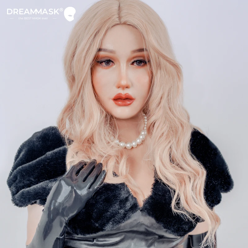 

(M25G ABIGALE Goddness)'Dreammask' DMS Crossdressing Full Head With Breast Torso Cosplay Kigurumi Male To Female Silicone Mask