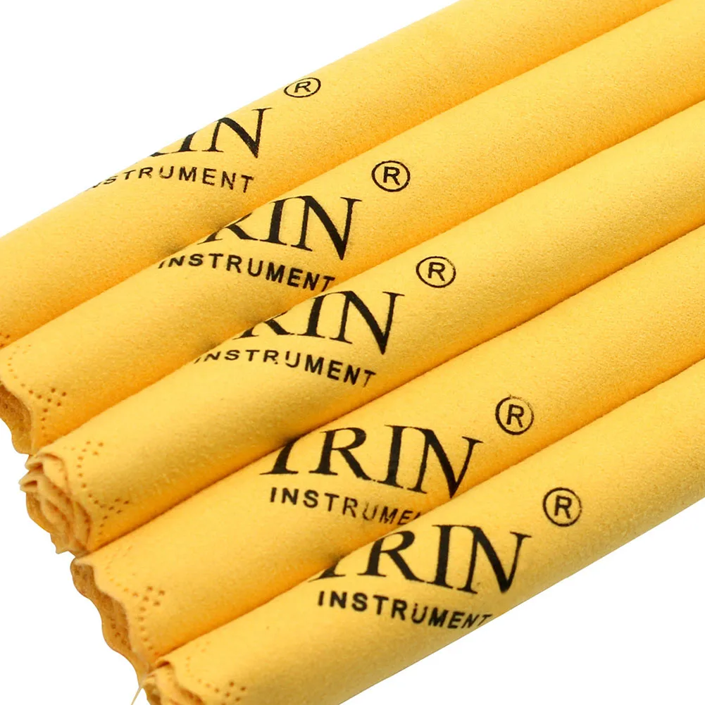 5pcs Kain Poles Mikrofiber Lembut untuk Gitar, Biola, dan Saksofon - Alat Pembersih Esensial untuk Musisi dan Perawatan Instrumen