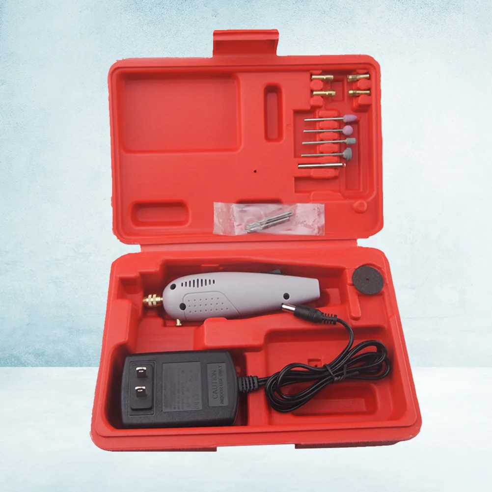 

1 set 1 Set Mini Electric Drill With 5 Hss Bits 5 4 Grinding Wheels For Pcb Wood Metal Crafting Diy Portable Power Tool