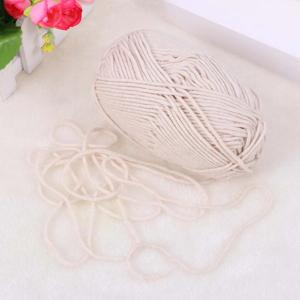 

50 G Knitting Wool Chunky Milk Cotton Yarn for Crocheting Simple Diy Woolen