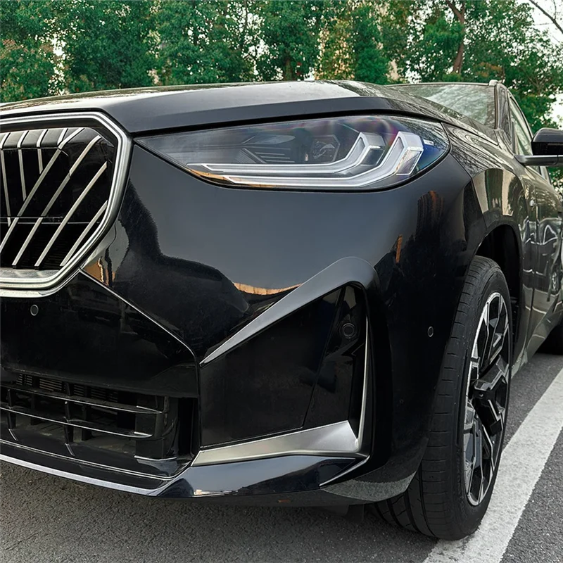 

Firmly Car Front Bumper Splitter Spoiler Fog Lamp Spoiler Cover Trim For BMW X3 G45 M Sport 2025+ Glossy Black