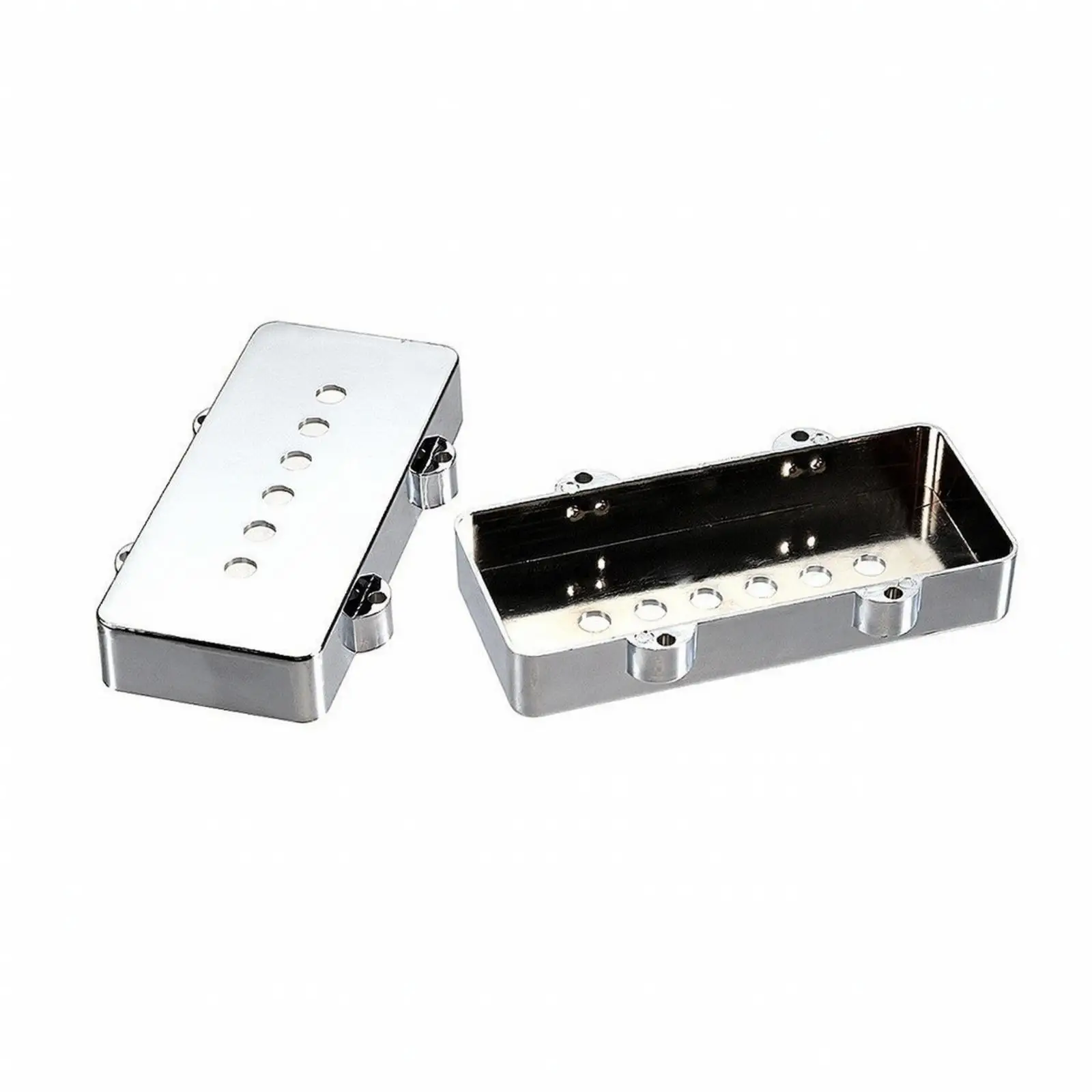 Brass Guitar Pickup Cover Low Profile Design with Side Tabs for Stable Installation on Western Guitars