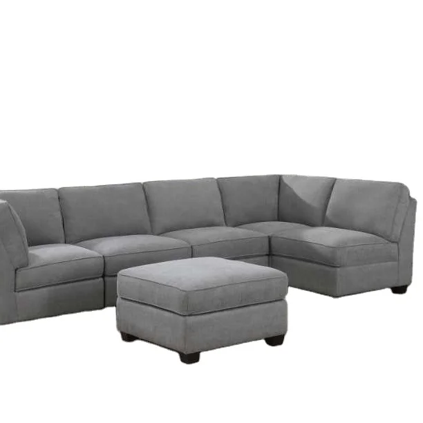 

for Comfortable Extendable Modular Living Room Sofa Set Featuring Sponge Filling and Fabric for Villa Apartment Sofa