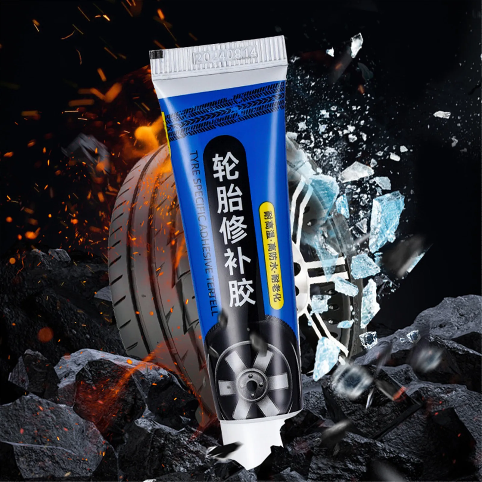 60ml Tire Repair Glue Strong Adhesive for Car Motorcycle Bike Fixes Cracks Leaks Wall Repair Flexible Sealant