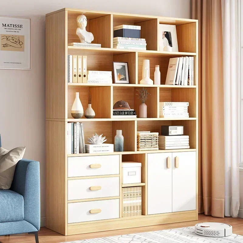 

Nordic Bookcase Minimalist Design Office Items Storage Shelf Bedroom Display Cabinet Magazine Book Rack Living Room Furniture