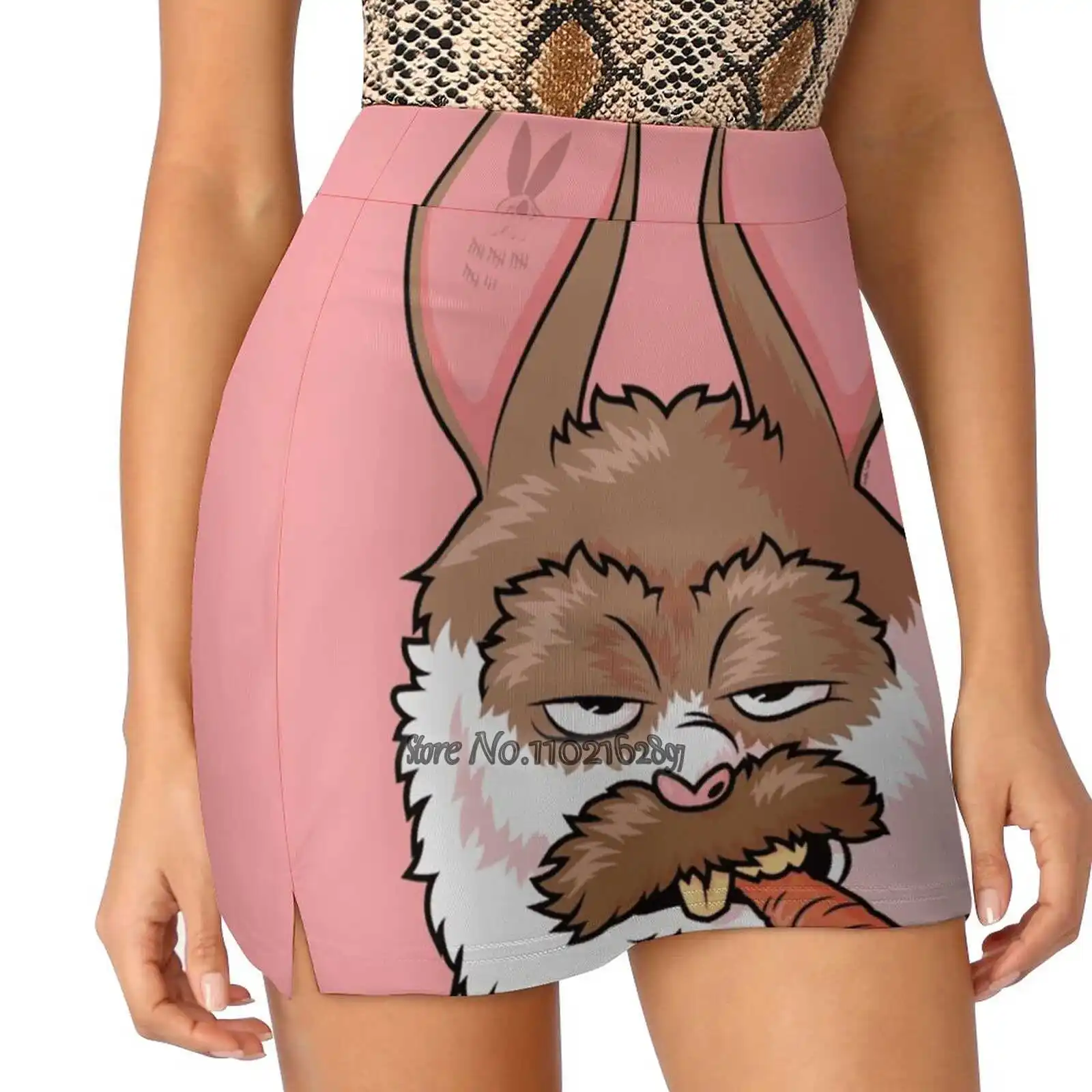 

Pet The Rabbit Not The Beard Women Tennis Skirts Golf Badminton Pantskirt Sports Phone Pocket Skort Bunny Rabbit Hare Animal