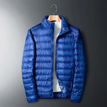 Lightweight Duck Down Parka 5 UETEEY Autumn Winter New Ultra Light White Duck Down Jacket Men Waterproof Casual Outdoor Portable Lightweight Male Padded Coats 5
