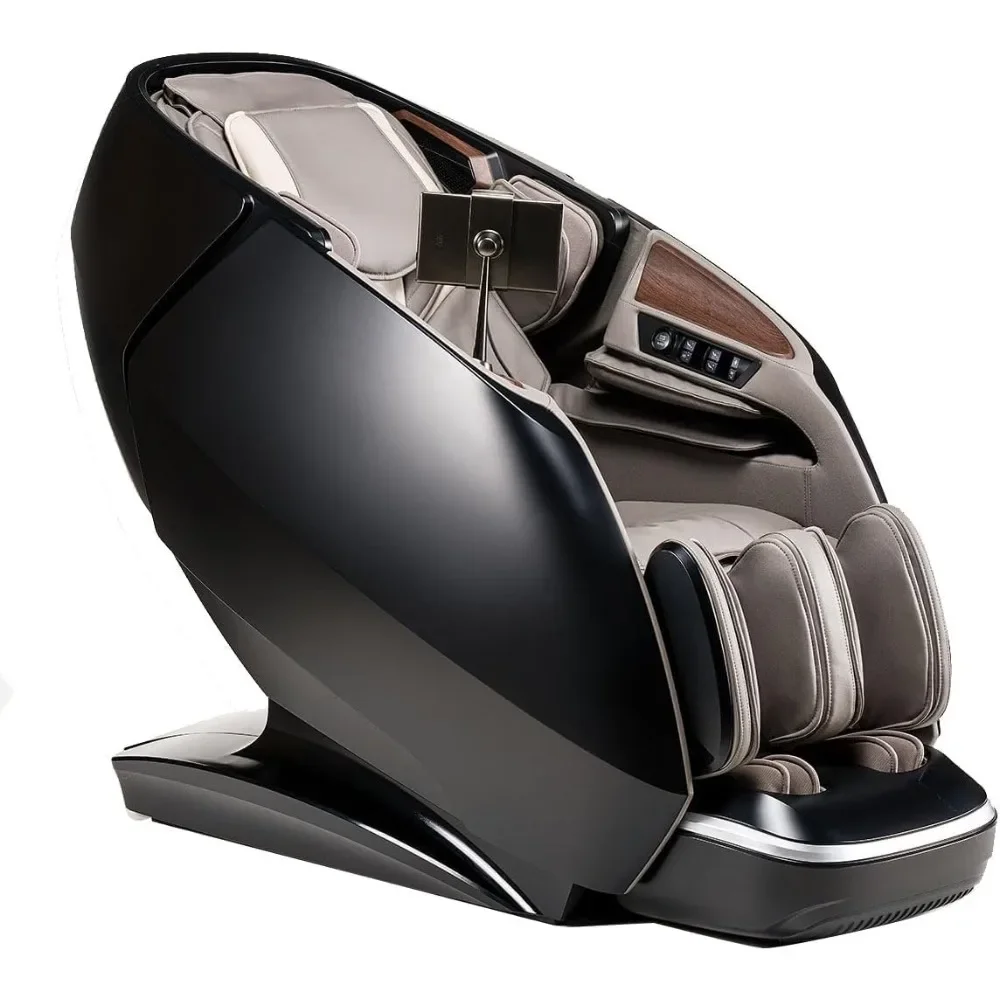 Full Body 4D Massage Chair with SL Track, Automatic Footrest Extension, 3D Calf & Foot Massages, Program Customization & Recall