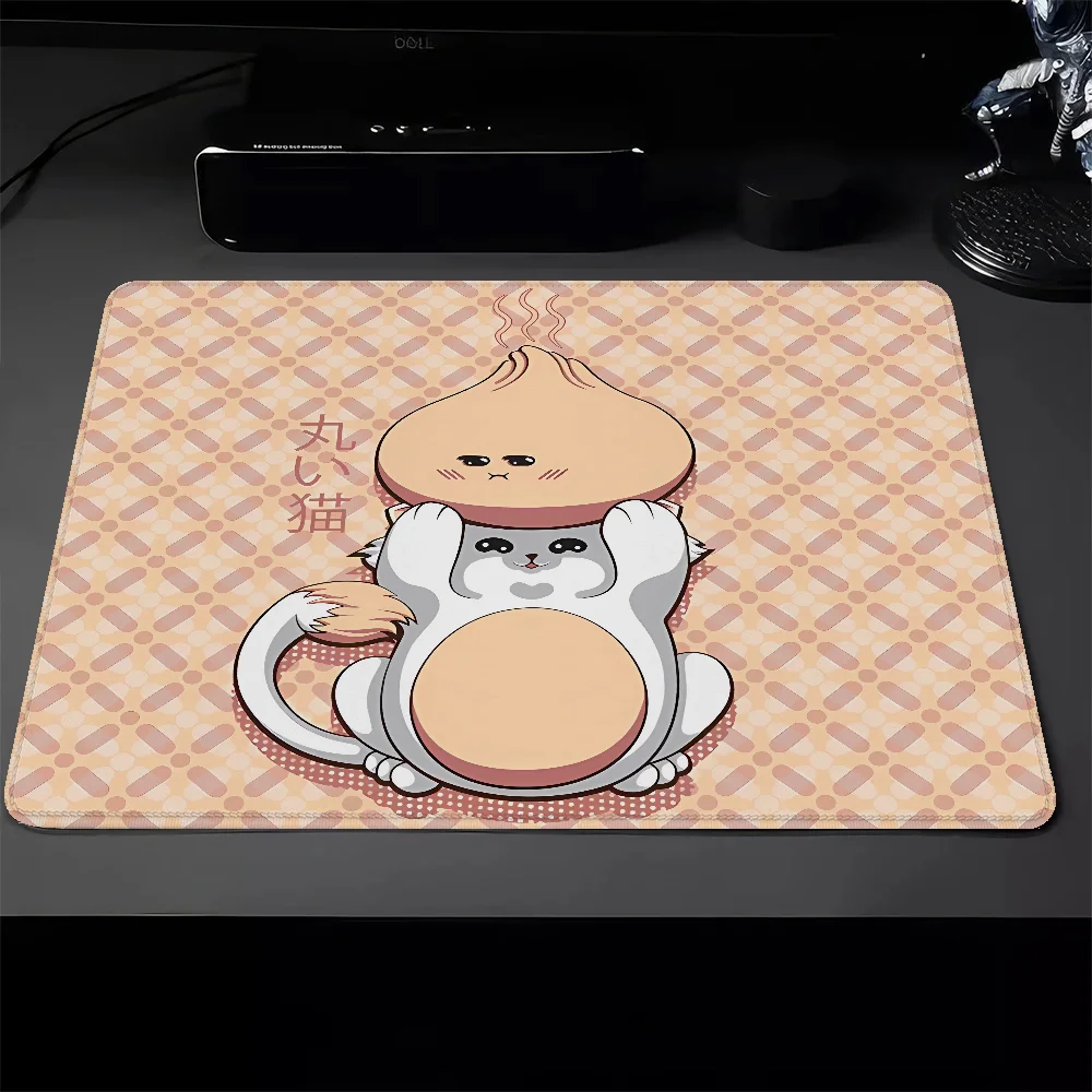 Alfombrilla de ratón pequeña para Gaming, Accesorios para ordenador portátil, MARUI NEKO y STEAMY