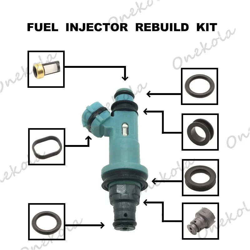 

Fuel Injector repair kit Orings Filters for Lexus GS300 IS300 SC300 Toyota Supra 3.0L 23250-46090