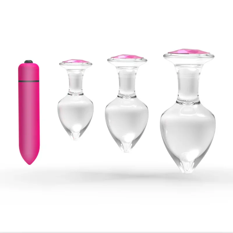 Tapón Anal de cristal, Juguetes sexuales para mujeres y hombres, estimulador del ano del punto G, masajeador de próstata, tapones para los glúteos, dilatador, tienda de productos sexuales