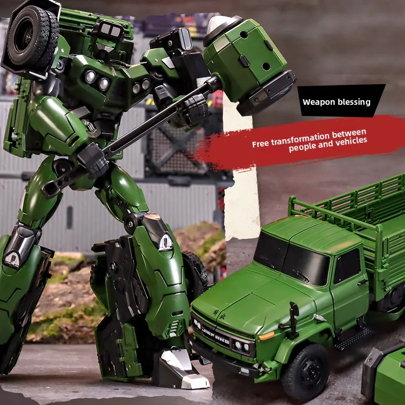 Echte Force zal Hongqi CA7600J legering automodel robot in voorraad mechanisch dierenspeelgoed voor kinderen transformeren