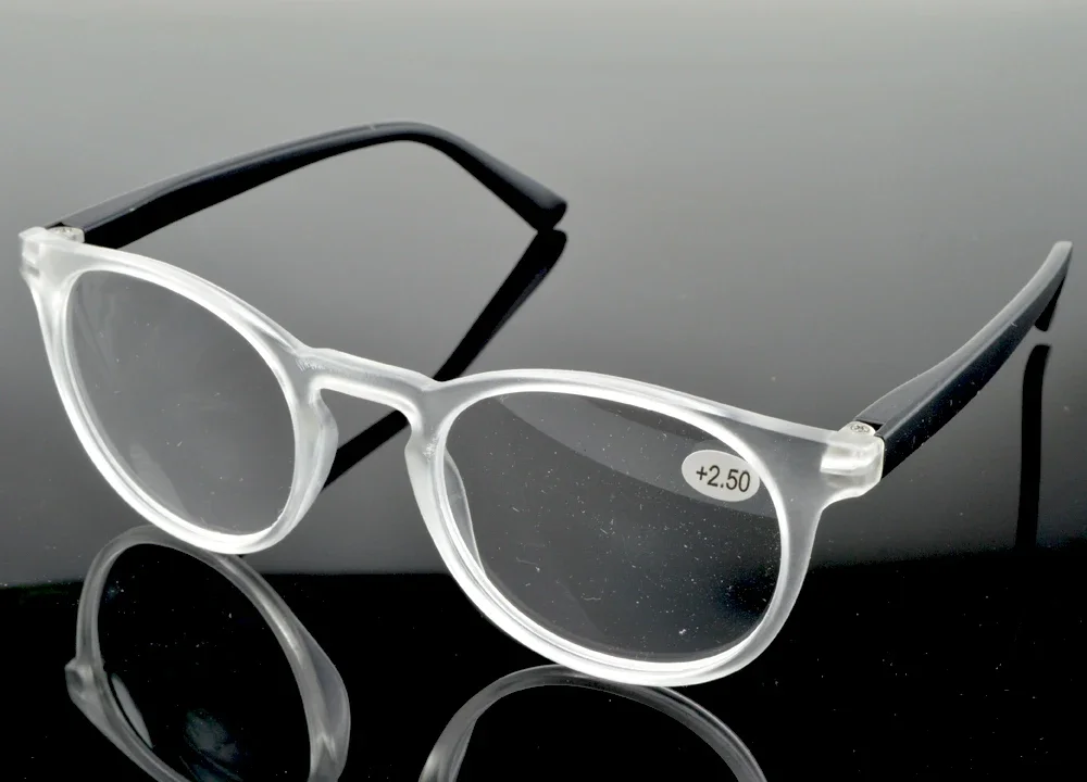 

Clara Vida= Classic Retro Round Ultralight Frame Anti-fatigue Lens Fashion Reading Glasses +0.75 +1 +1.25 +1.5 +1.75 To +4