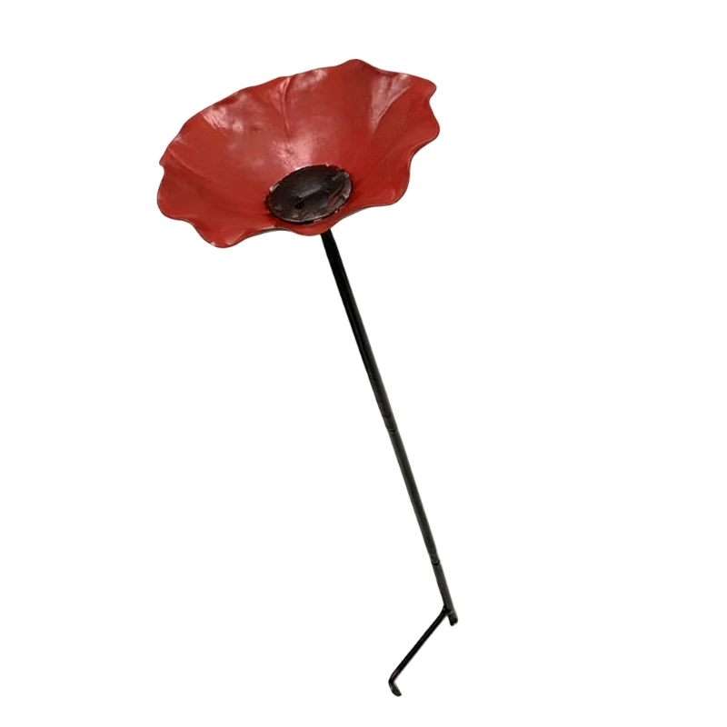  Handmade Garden Flower Stake With Deep Center Bowl Suitable For Birds Bees Butterflies Wildlife And Decorative Use