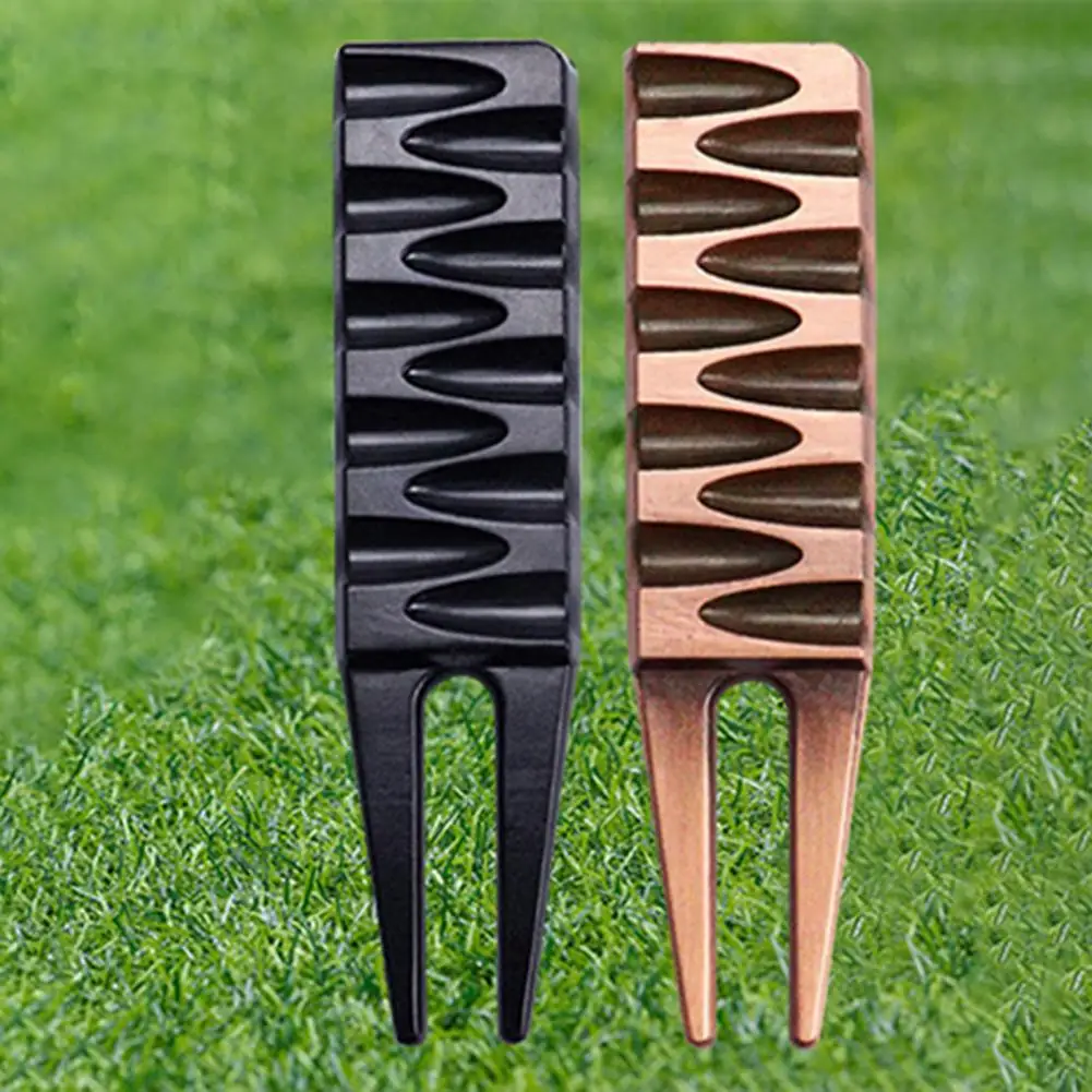 Texture Design Golf Pitch Fork Thicken Lawn Maintenance Compact Creative Chocolate Shape Golf Divot Repair Pitch Tool