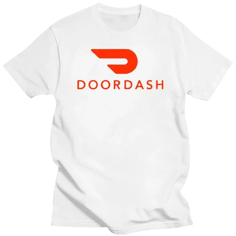 Лидер продаж, Мужская футболка с принтом логотипа Doordash, свободная повседневная модная женская футболка, уличная одежда, корейский стиль, Y2K, хипстерские топы, мягкие футболки