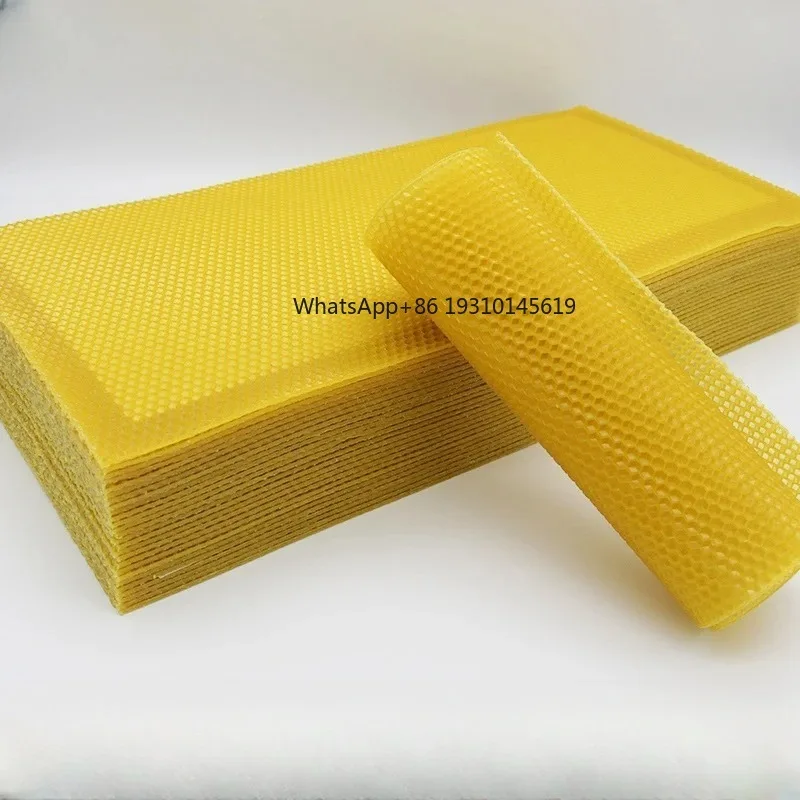 

【From China】30Pcs Beeswax Sheets Candle Making Craft DIY Kits Honey Candles Maker Full Bees Wax Honeycomb Beekeeping Foundation