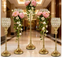 

30pcs)Gold Crystal Candle Holder,Tea Light Candlestick Holders for Wedding Table Decoration,Centerpiece for Party Home Decor