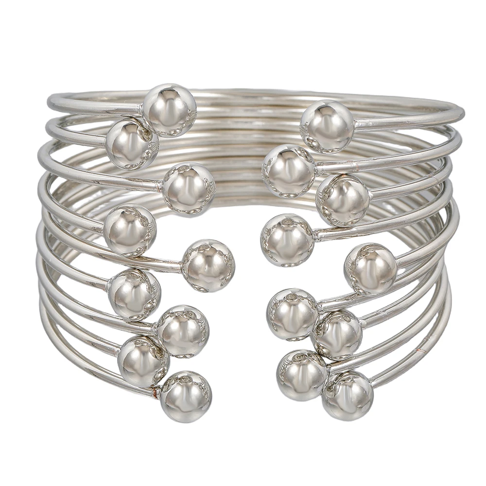 NADEEM Ins خمر سبيكة طبقة الكرة المفتوحة أساور للنساء العصرية أساور ساحرة مجوهرات الزفاف هدايا الحفلات بيجو بالجملة