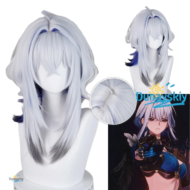 

Гальбрина, парик для косплея, серые, синие волосы, игра, аксессуар для волн, вечерние аксессуары на Хэллоуин, для женщин и девочек, карнавал, ролевые игры, реквизит для косплея