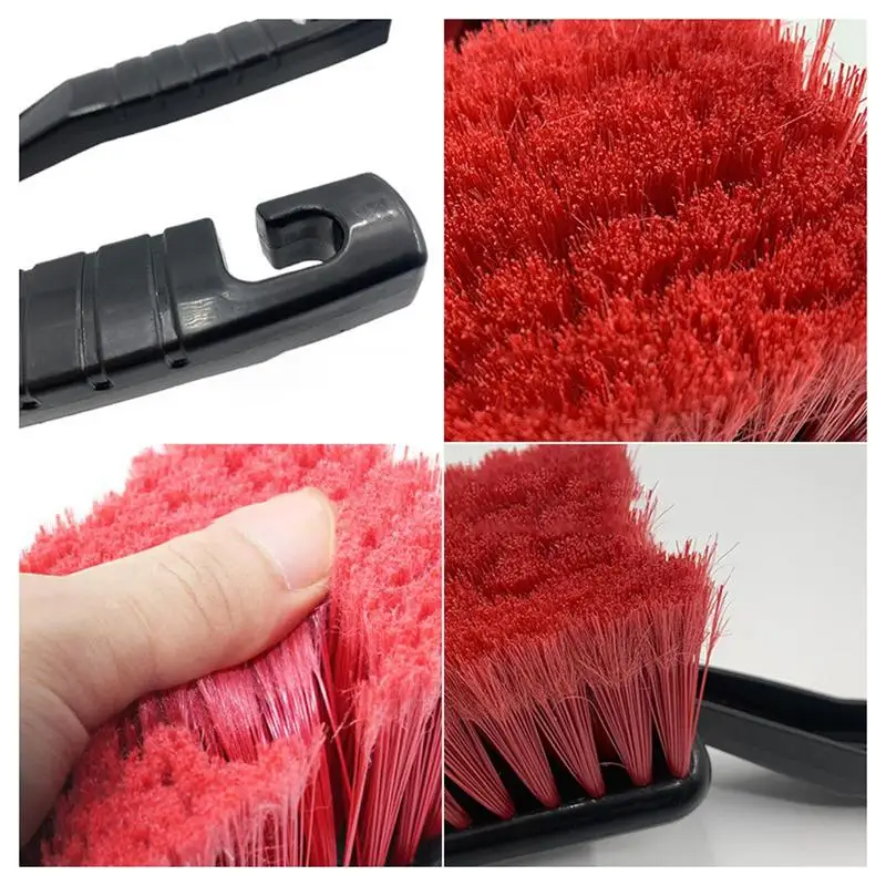 Truck Soft Bristle Wheel Cleaning Brush Rim Tire Detail Brush Automotive Tire Brush Wheel Cleaner Brushes