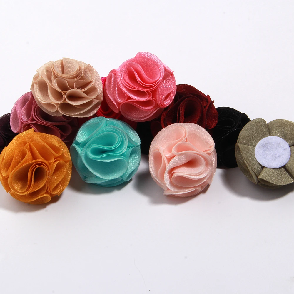 

Оптовая продажа: Новые объемные тканевые цветы ручной работы 4 см из экологически чистых материалов, высококачественные украшения для головы в виде цветов для домашних животных