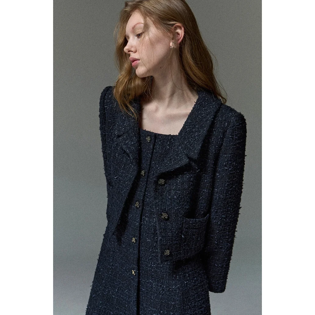 

Ele irt Collar ort Jaet Dr Set Self-Perfume Sle Commute Friendly Versatile Top Quali Spring Collection