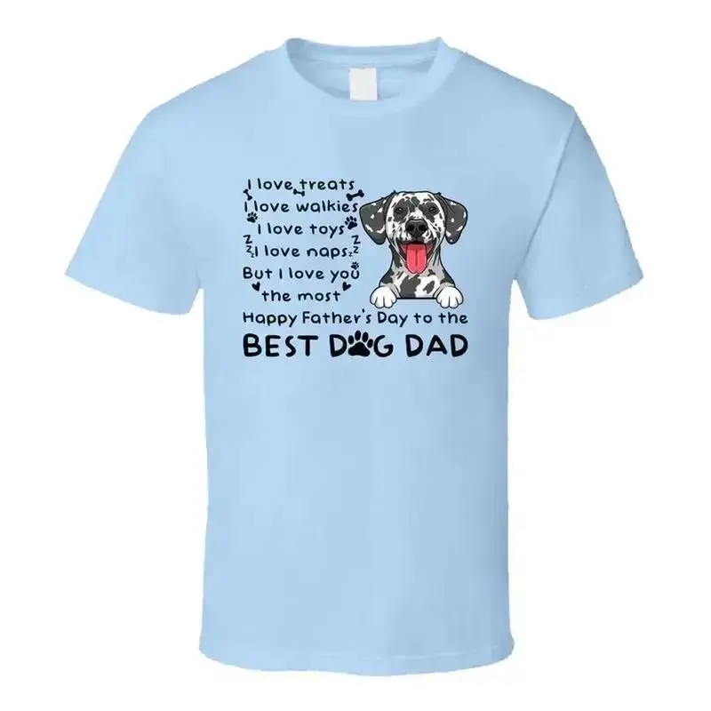 Dalmatian I Love Treats Happy Father's Day T Shirt