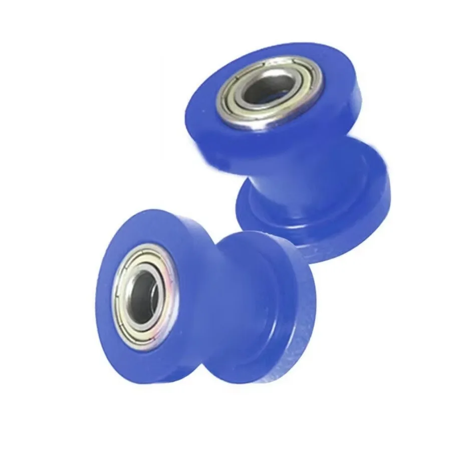 2PC 10mm CHAIN Roller Slider Tensioner คู่มือล้อรอก Dirt BIKE รถจักรยานยนต์