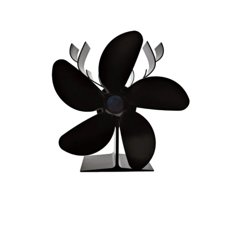 

5 Blade Metal Fireplace Fan for Wood Burning Stove and Ice Fishing Use Utilizing Thermal Energy to Optimize Heat Distribution
