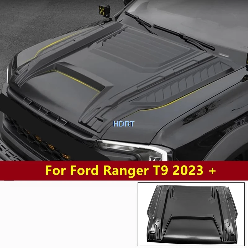 

Защитная пленка для стайлинга автомобиля, аксессуары для украшения, внешняя наклейка, передний капот, крышка вентиляционного отверстия двигателя для Ford Ranger T9 2023 +