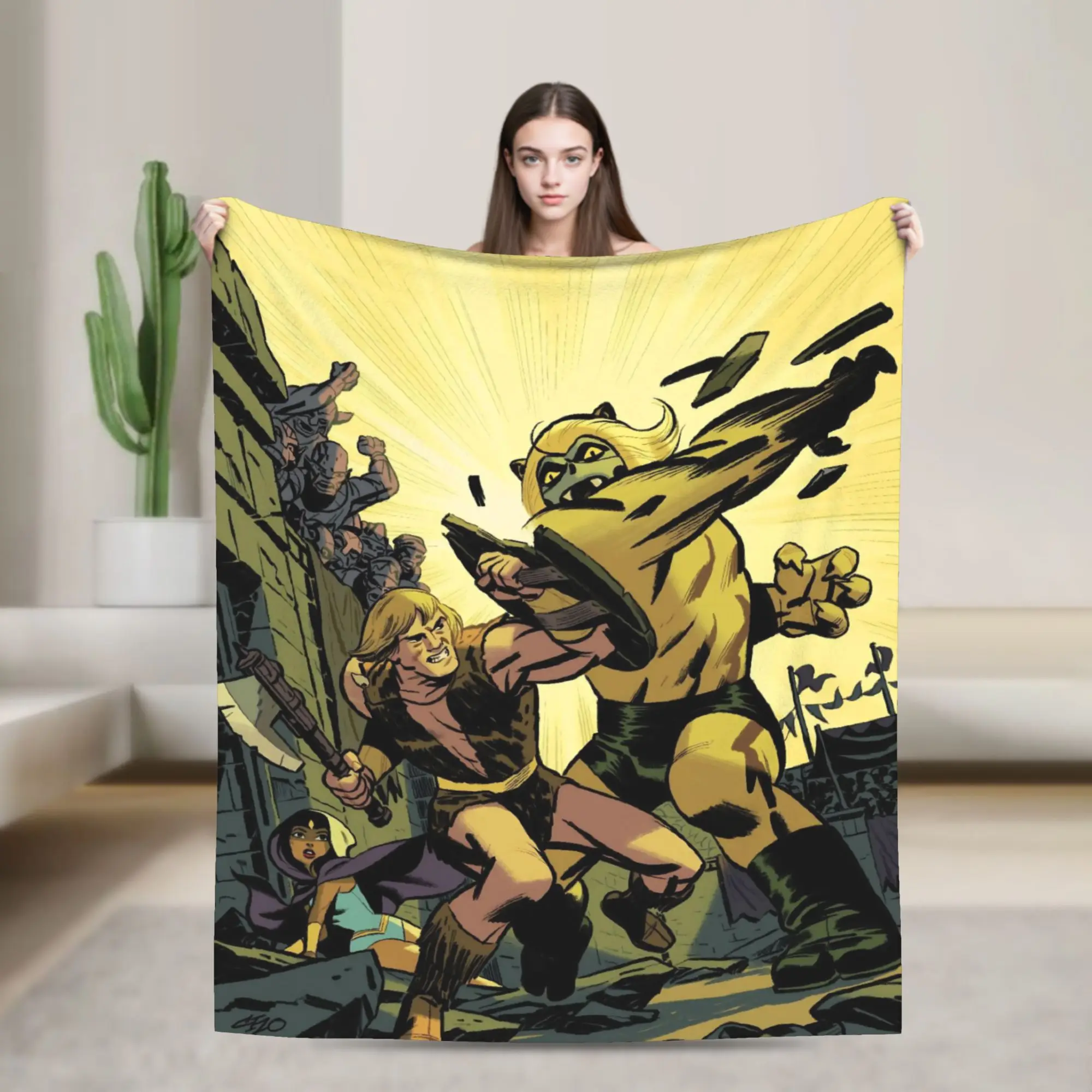 Thundarr The Barbarian Throw Blanket for Couch  Soft Fuzzy Plush Blanket 50x60 Inches Multiple Sizes Bedspread for All Seasons