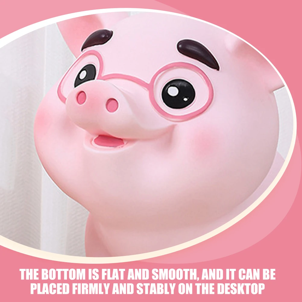 

Creative Piggy Bank Vinyl Pig-Shaped Saving Pot Compact Coin Box For Home Decor Adorable Gift Piggy Bank For Dorm Room Desktop
