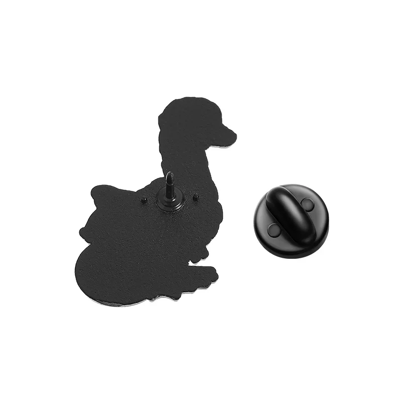 Spooky Halloween Animal Enamel Pins Cute Witch Ghost Mummy Pumpkin Goose Duck Brooch Metal Badge Denim Jacket Backpack Decor Pin